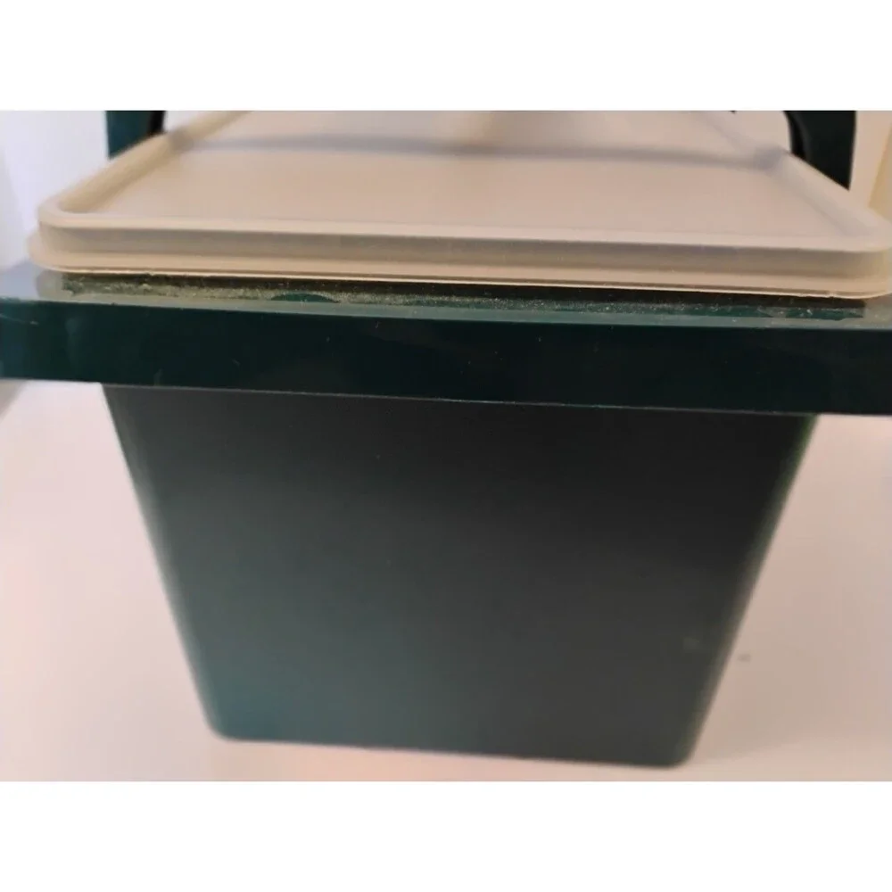Vintage Tupperware Multistore Multi-Storage Box 5L Hunter Green Handle Lid